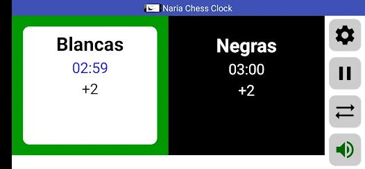 Naria Chess Clock app screenshot
